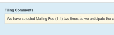 Filing Comments