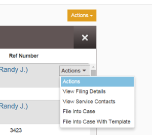 Service Contact Actions